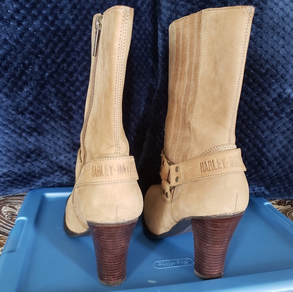 Harley Davidson Nila Heeled Boots SIZE 9 - Picture 3 of 5